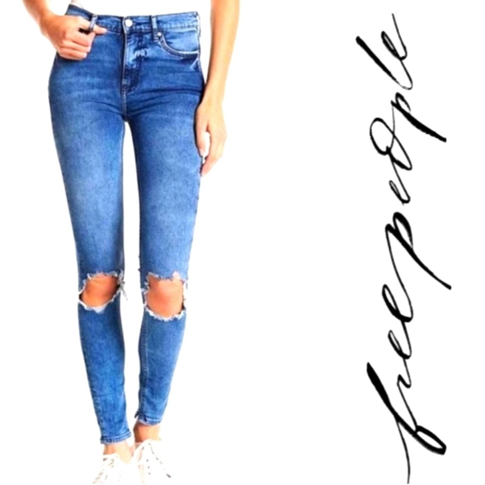 We The Free Busted Skinny Jeans Size 27